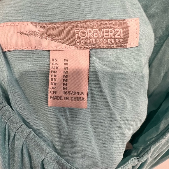 Forever 21 Blue Flowy Dress - Picture 3 of 3